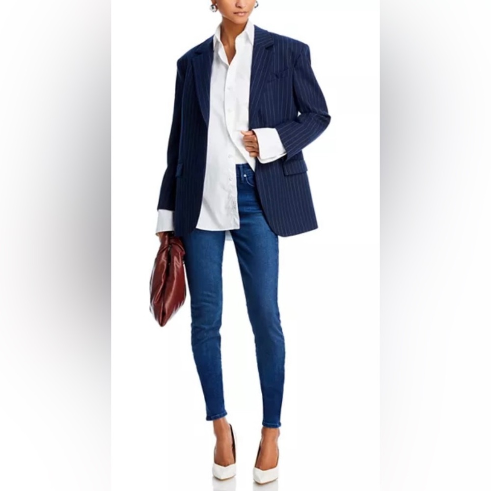 MOTHER The Looker Mid Rise Skinny Jeans In Taking Shape